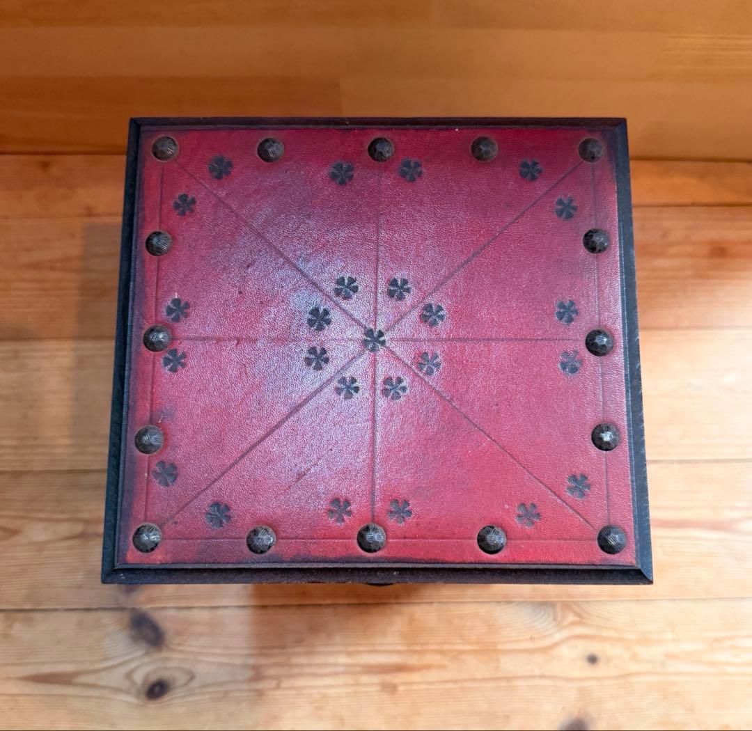 FUJI JAPAN オルゴール付き 3段ディスク付き アンティーク調