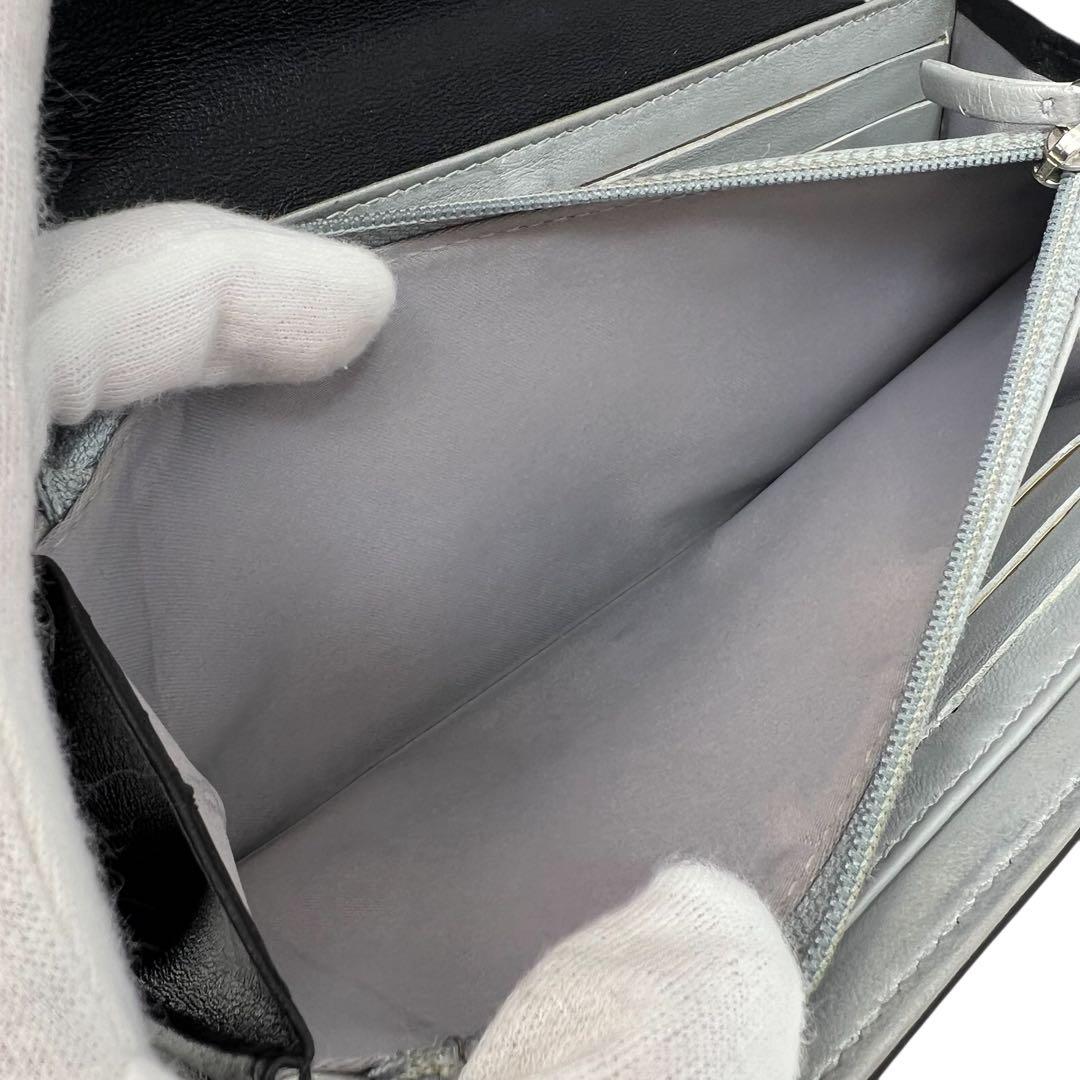 CHANEL シャネル カメリア エンボス ロングフラップウォレット 長財布