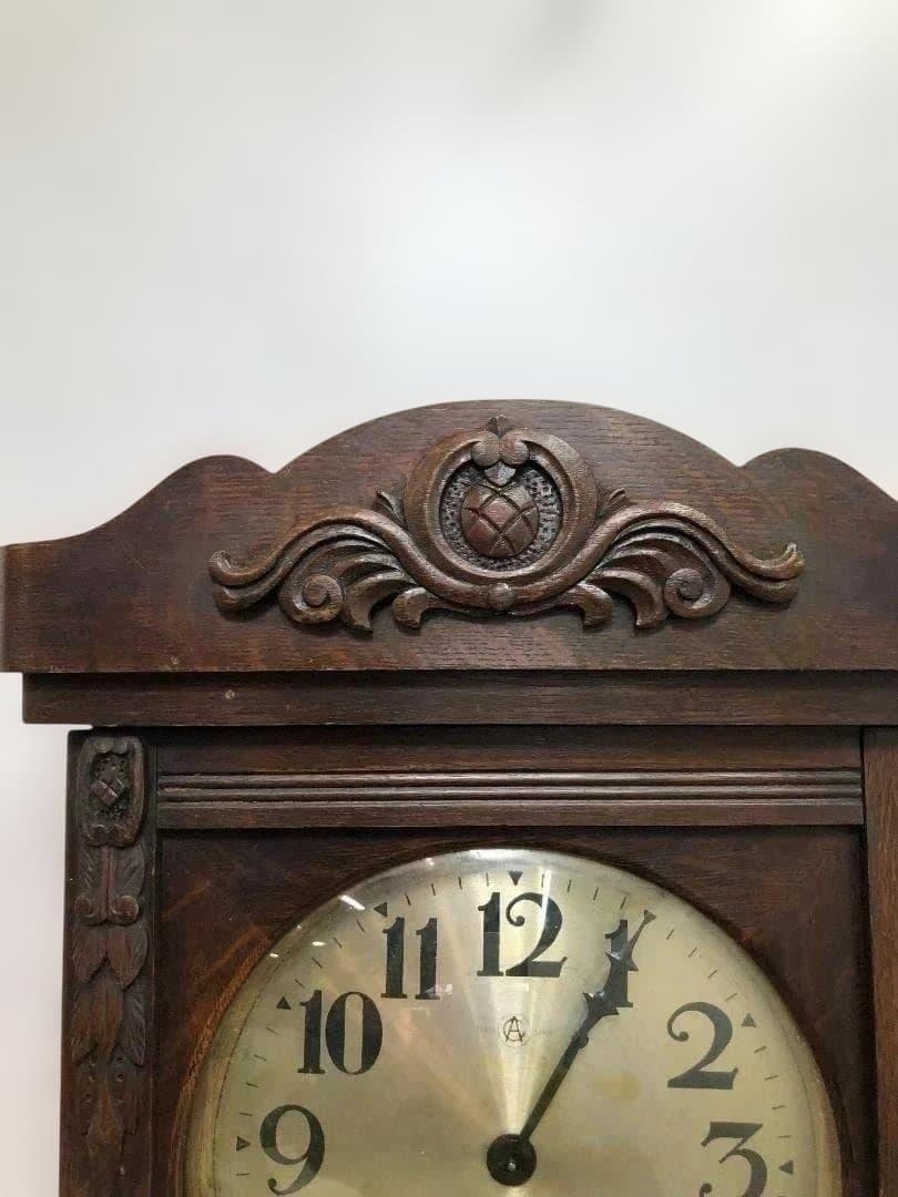 【送料無料】昭和13年製 矢野時計製作所 壁掛け 振り子時計 251105