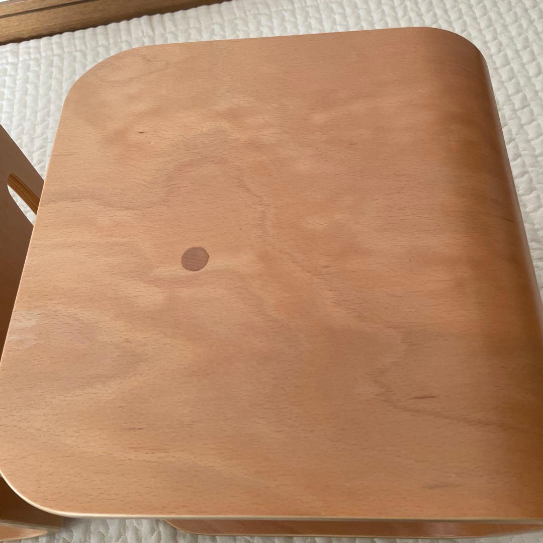 ＊美品＊HOPPL ホップル コロコロチェア 木製 キッズチェア 2脚セット