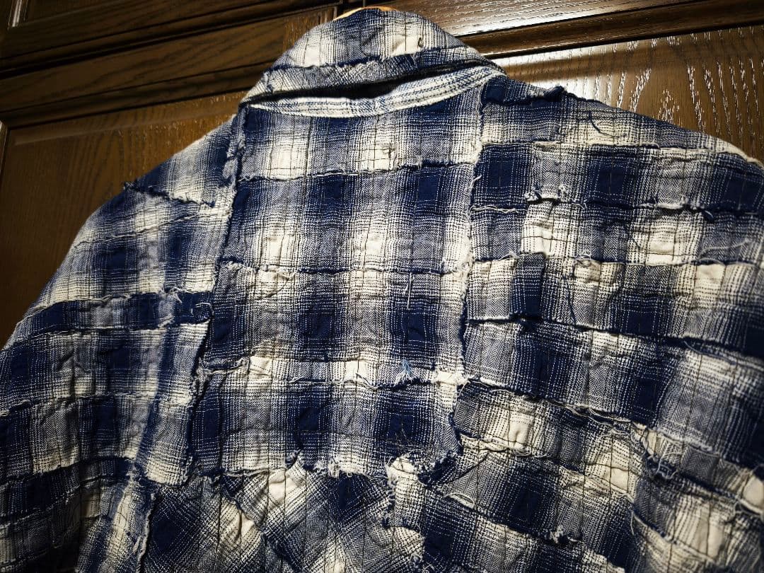 GREG LAUREN 再構築　ドッキング　チェックシャツジャケット　サイズ2