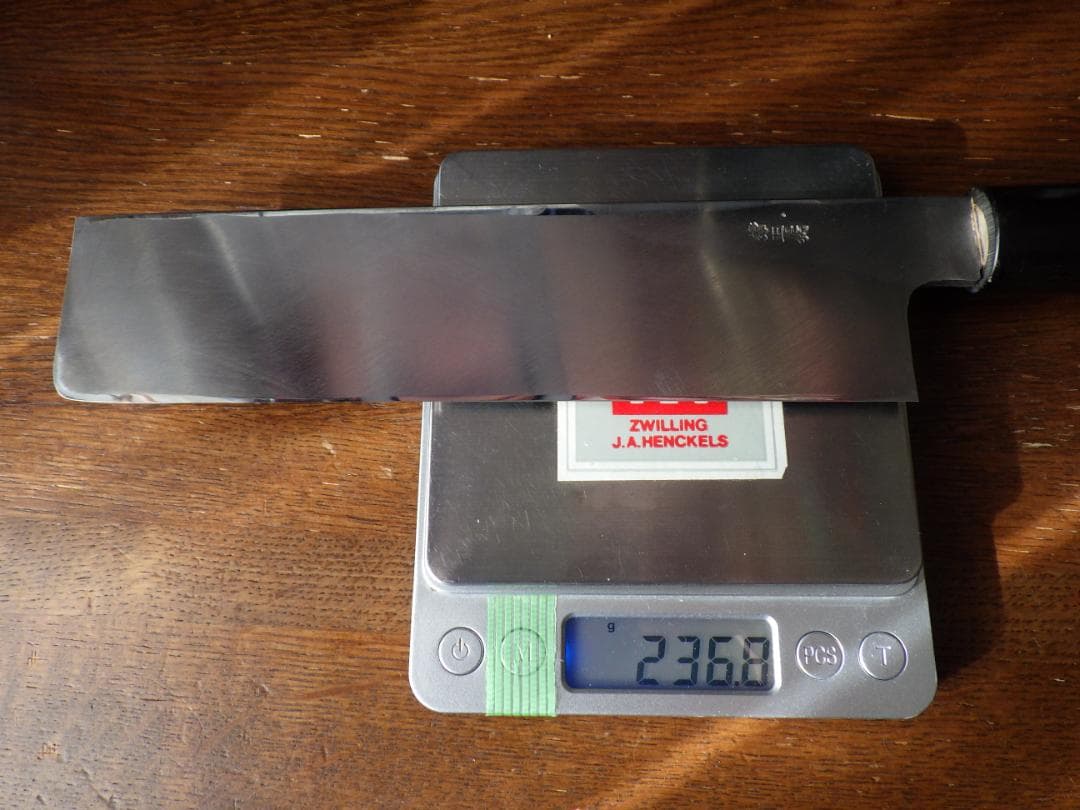 東型薄刃包丁★正義作★本水牛天然木柄★㊨手研ぎ済み・堺打刃物▲記名有▲