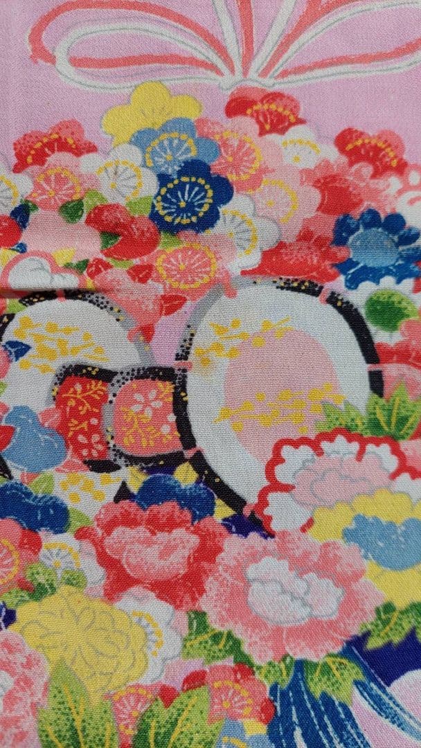 NA918アンティーク子供着物正絹着丈109センチ裄丈52センチ