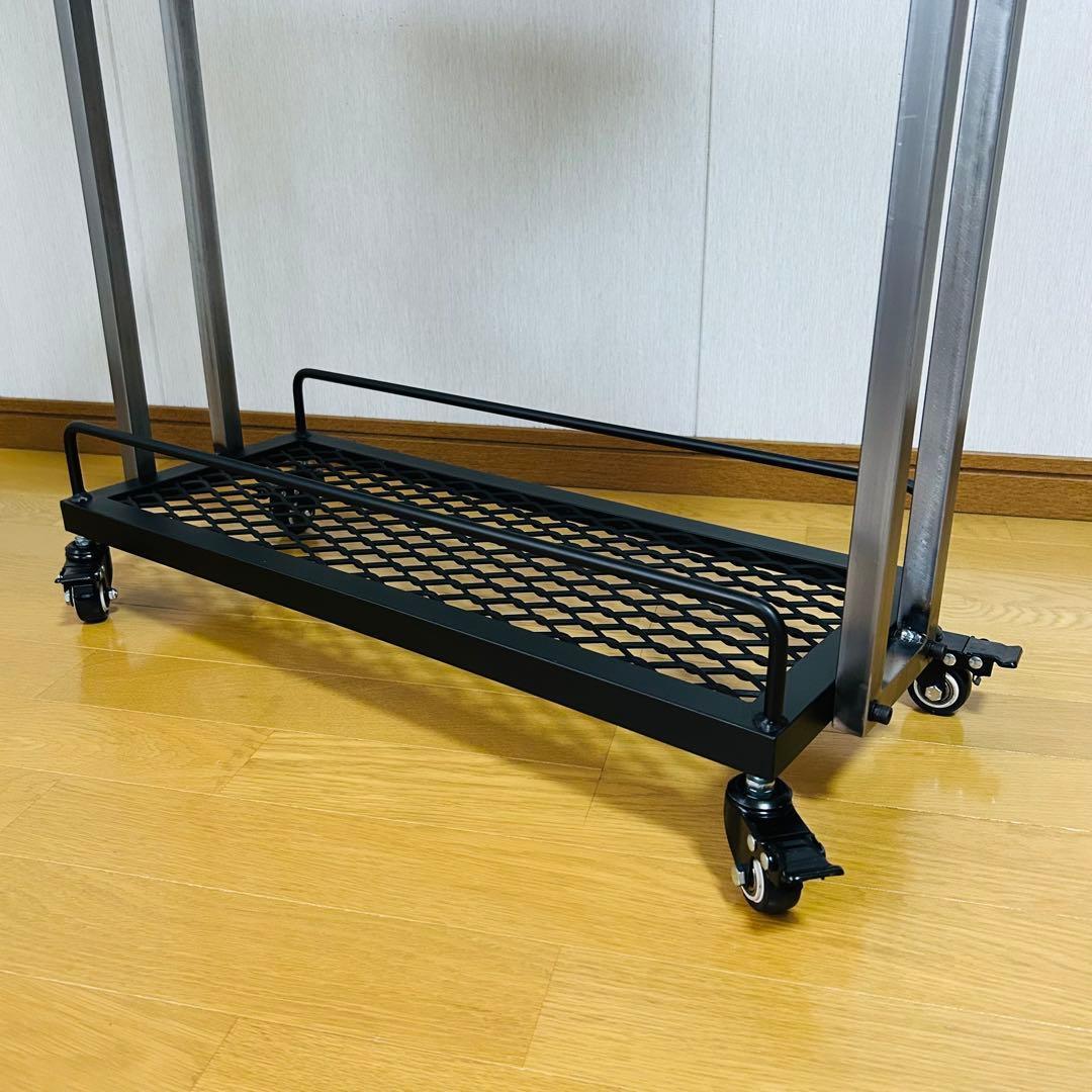 キッチン3段シェルフ　スタイリッシュ　オシャレ　アイアン家具