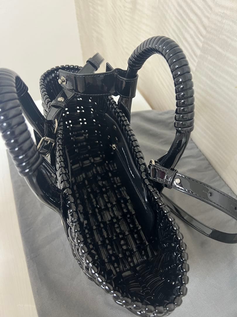 BALENCIAGA ビストロ ブラック かごバッグ