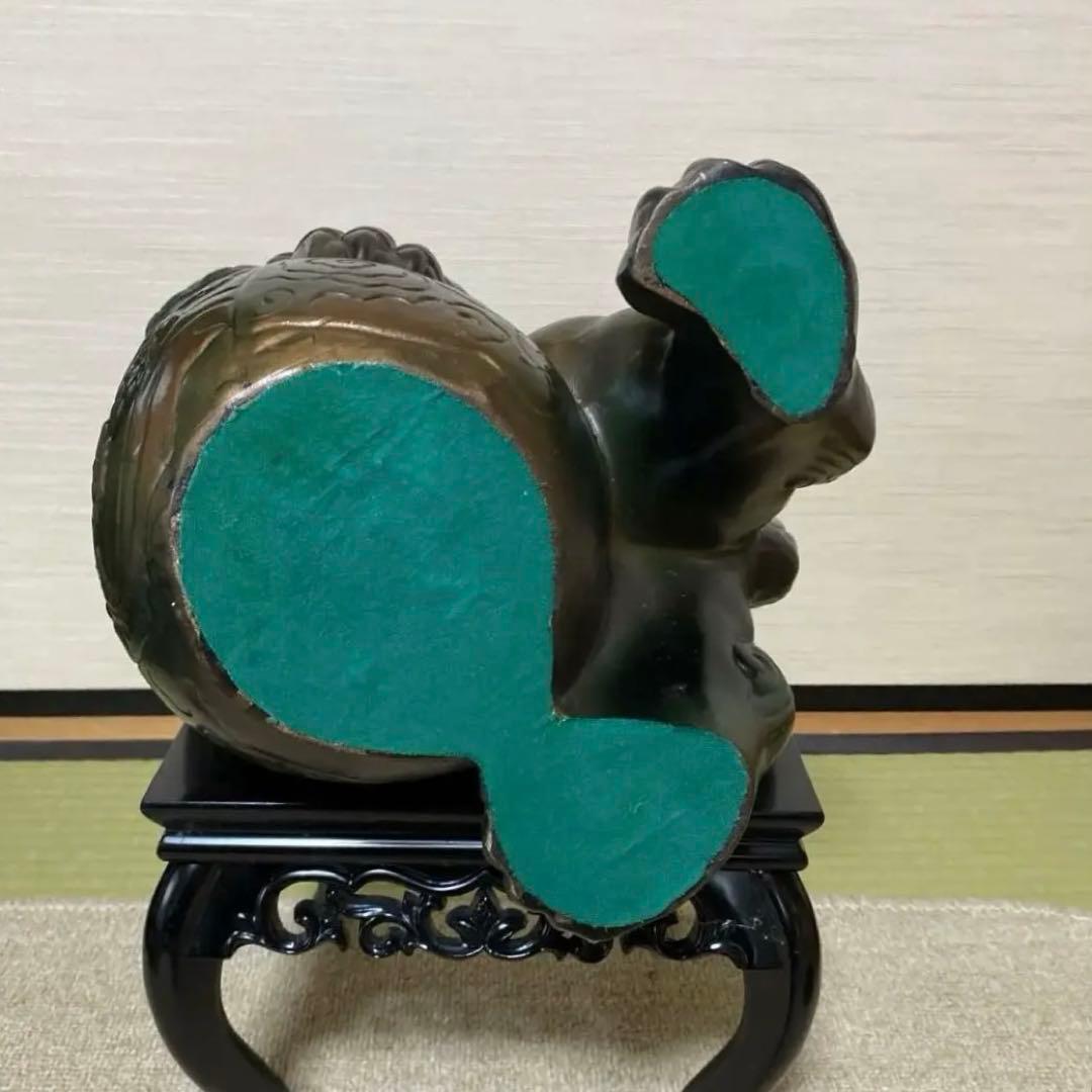 獅子の置き物　玉乗り 縁起物　骨董品