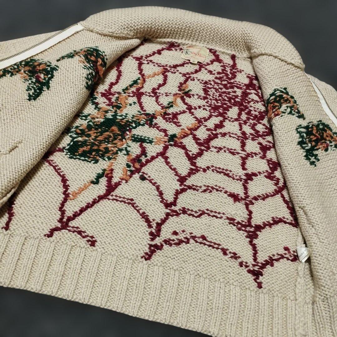 Dry Bones 蜘蛛 スパイダー カウチンニット M ドライボーンズ