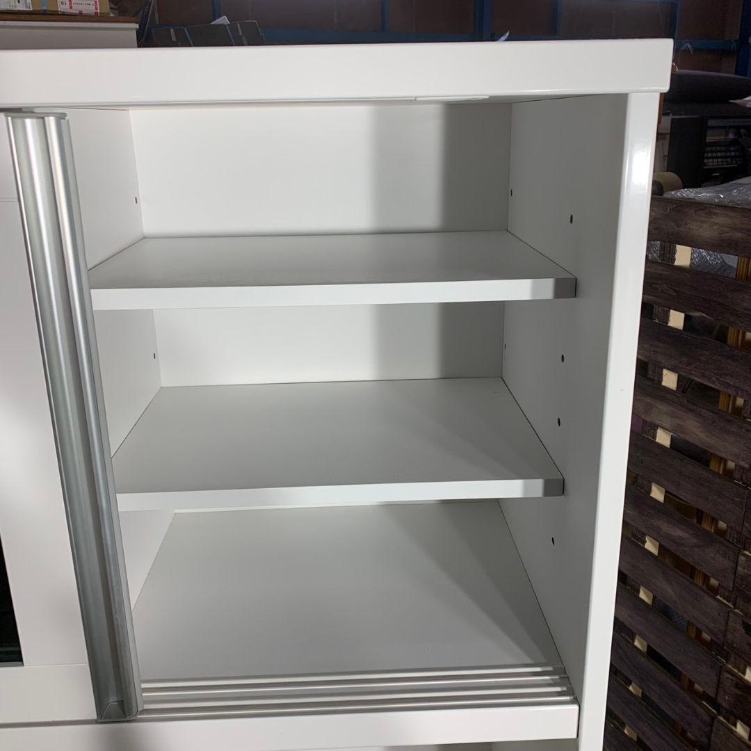 G674\" 近藤産業 W900 食器棚 キッチンボード カラー ホワイト