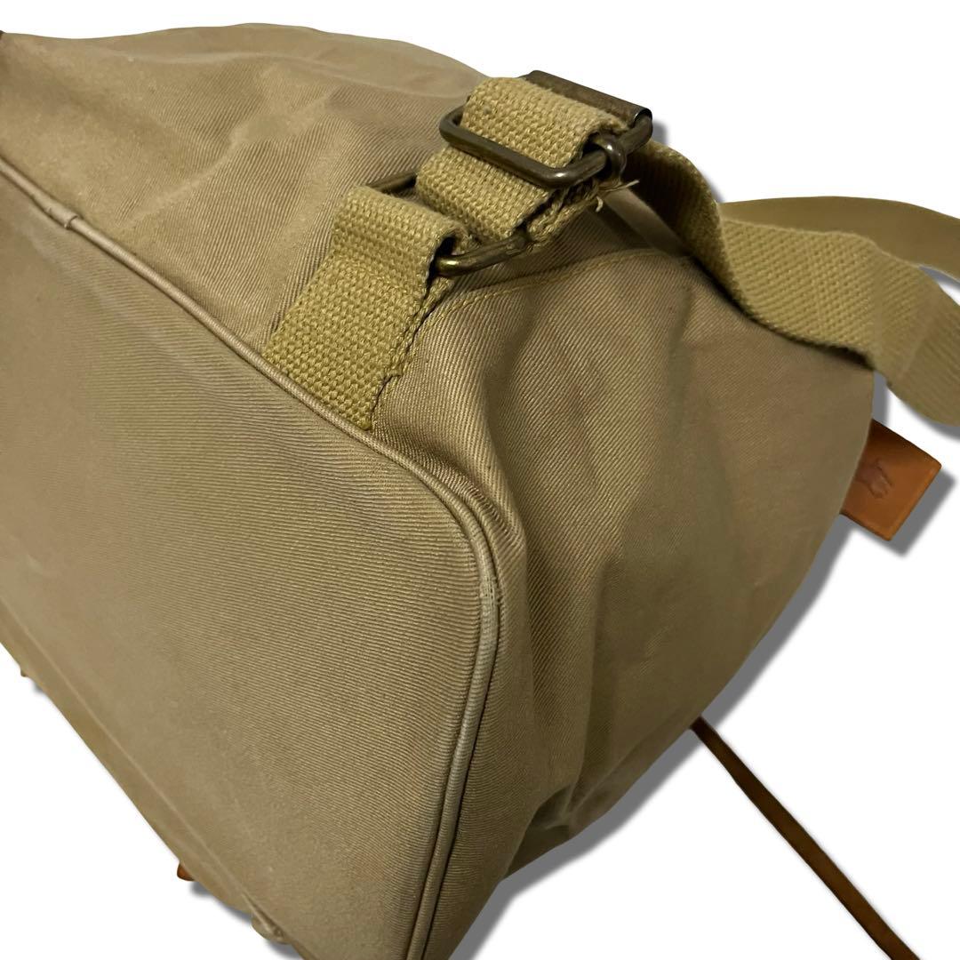 大容量・POLO RALPH LAUREN・リュック・ キャンバス・レザー