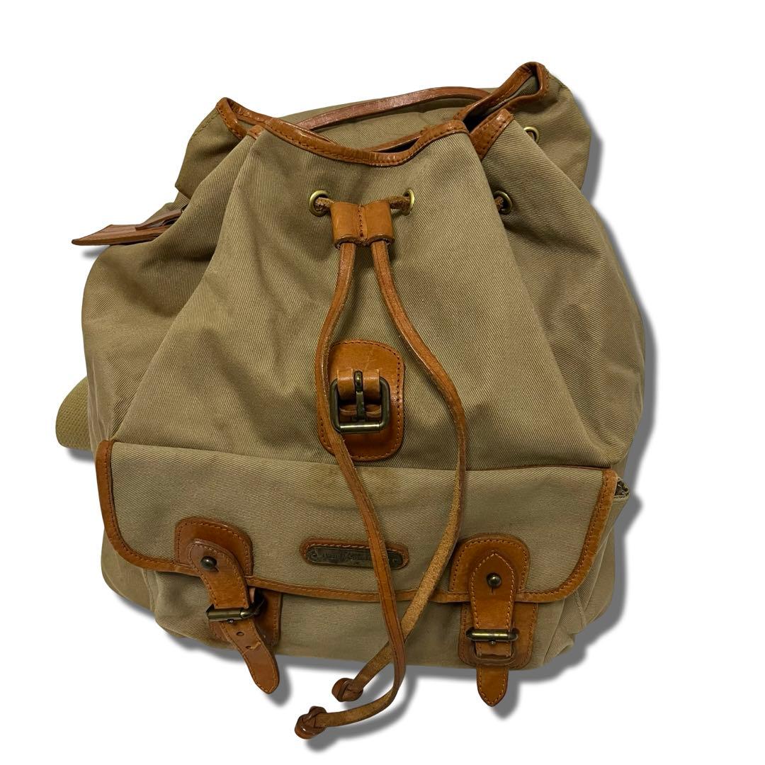 大容量・POLO RALPH LAUREN・リュック・ キャンバス・レザー