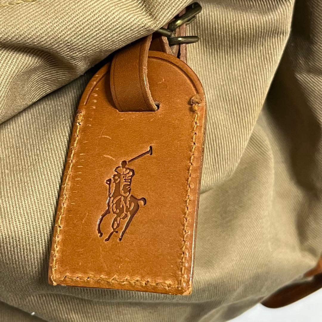 大容量・POLO RALPH LAUREN・リュック・ キャンバス・レザー