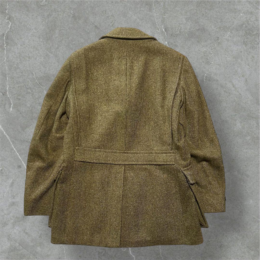 70s80sWeatherCoatウールツイードハンティングジャケットUSA生地