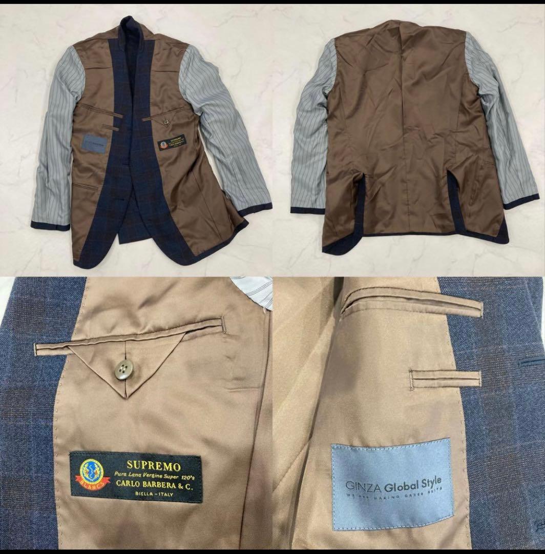 【こー様限定】銀座グローバルスタイル×カルロバルベラ オーダースーツ【極美品】