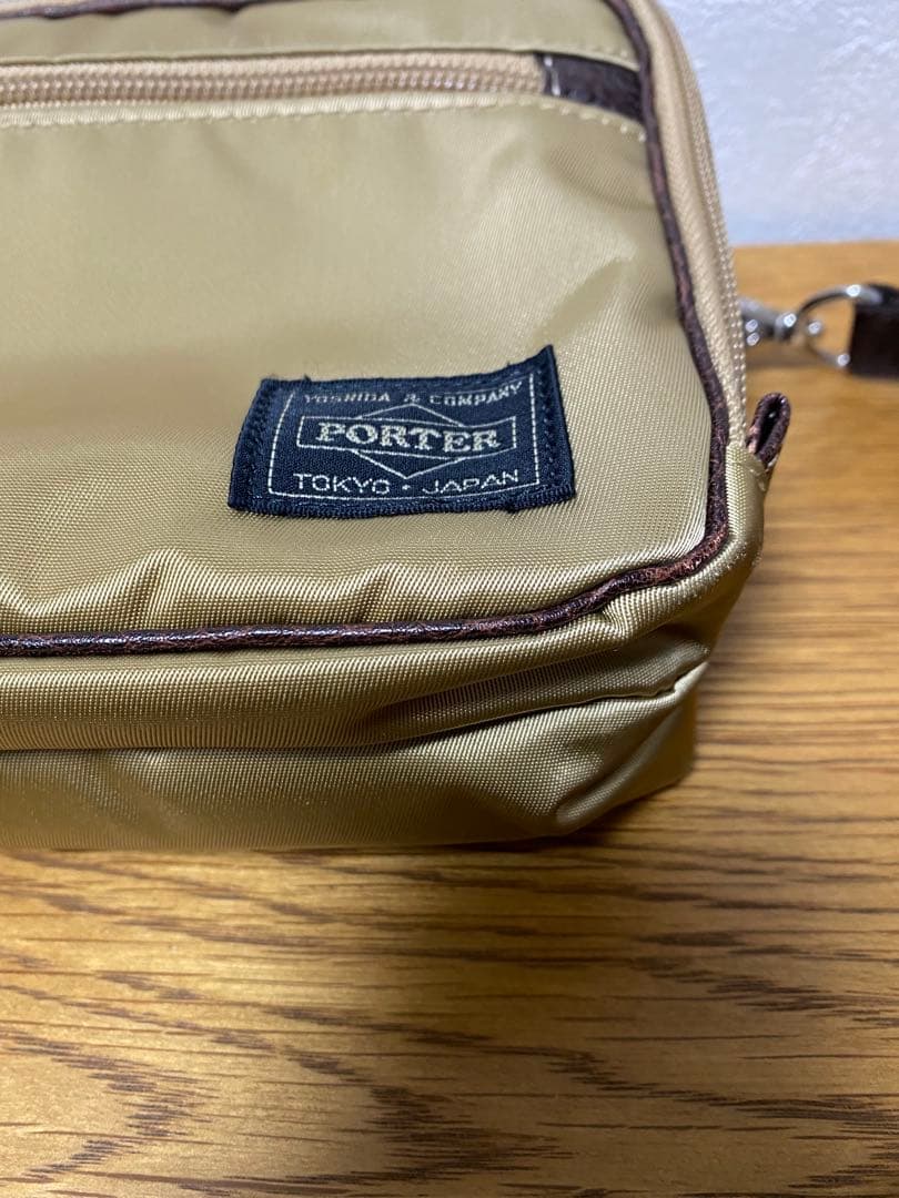 ポーター PLAN 2WAY ショルダーバッグ　ベージュ