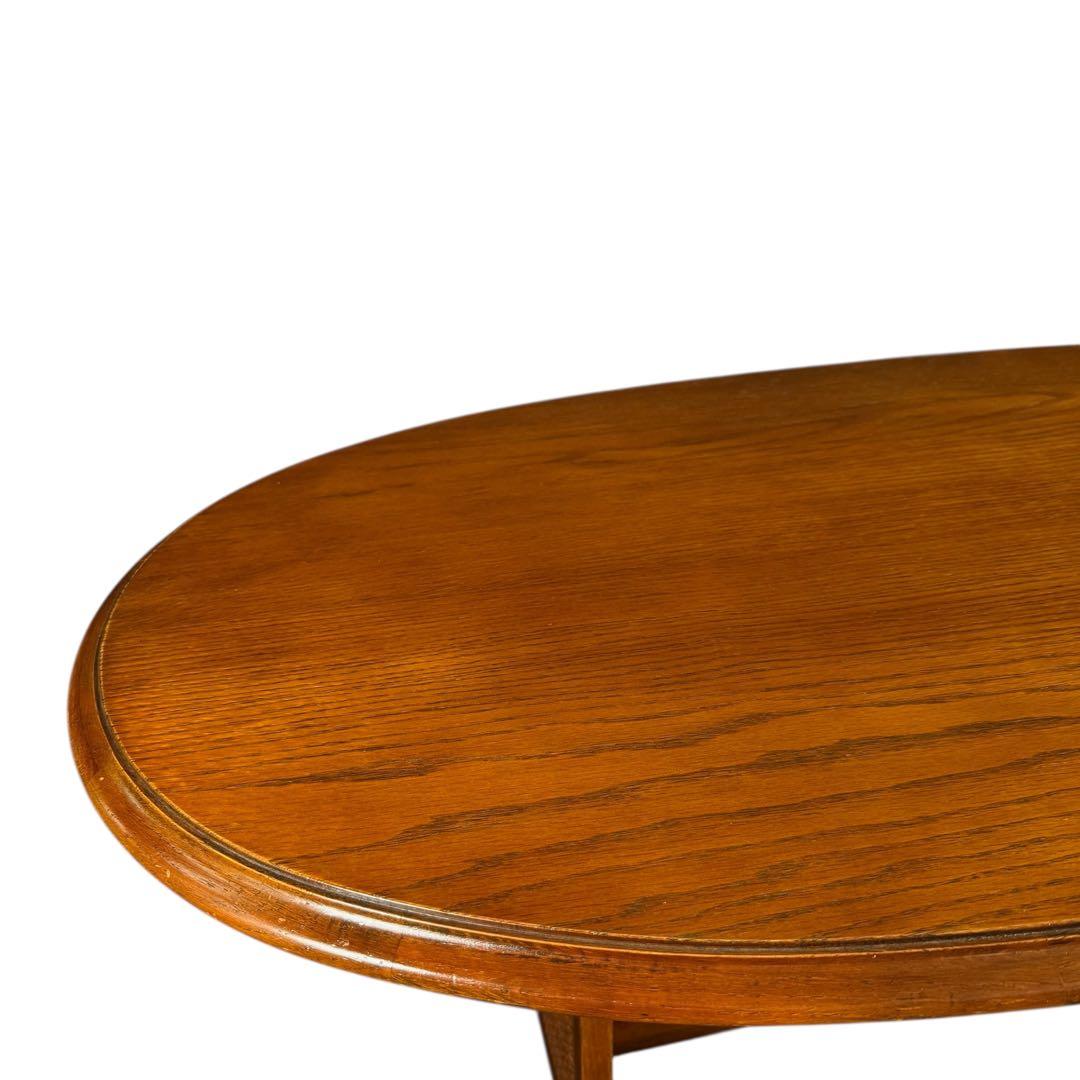 HR736 三越ブルージュ　籐　ラタン　ローテーブル　コーヒーテーブル