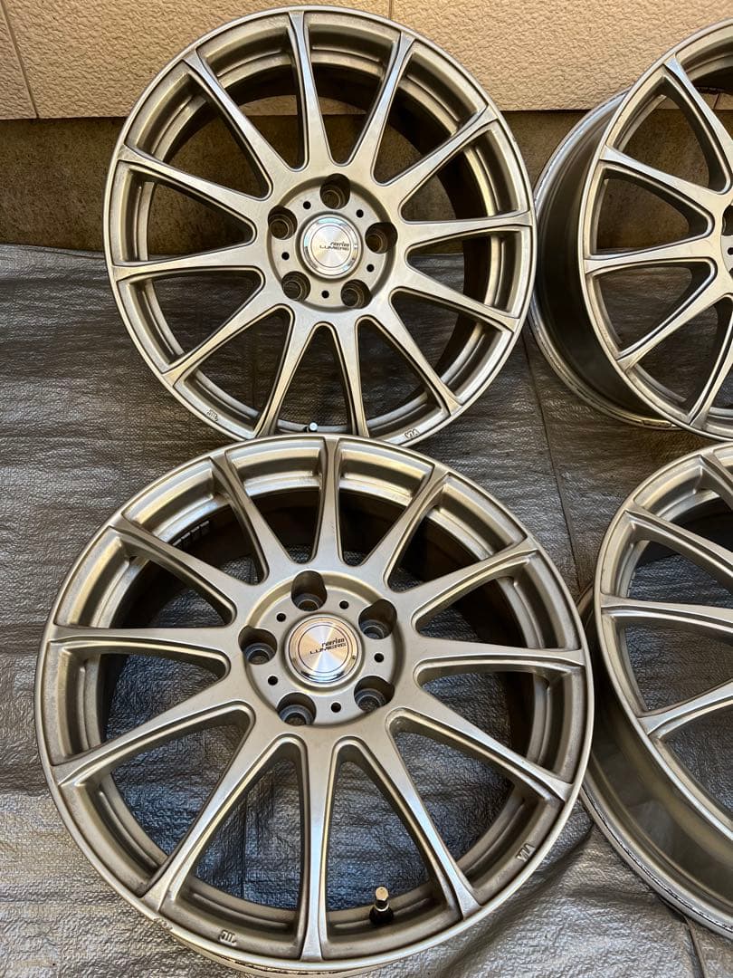 国産車17インチ 7J17 5/114 +38 ウェッズ製　アルミホイール1台分