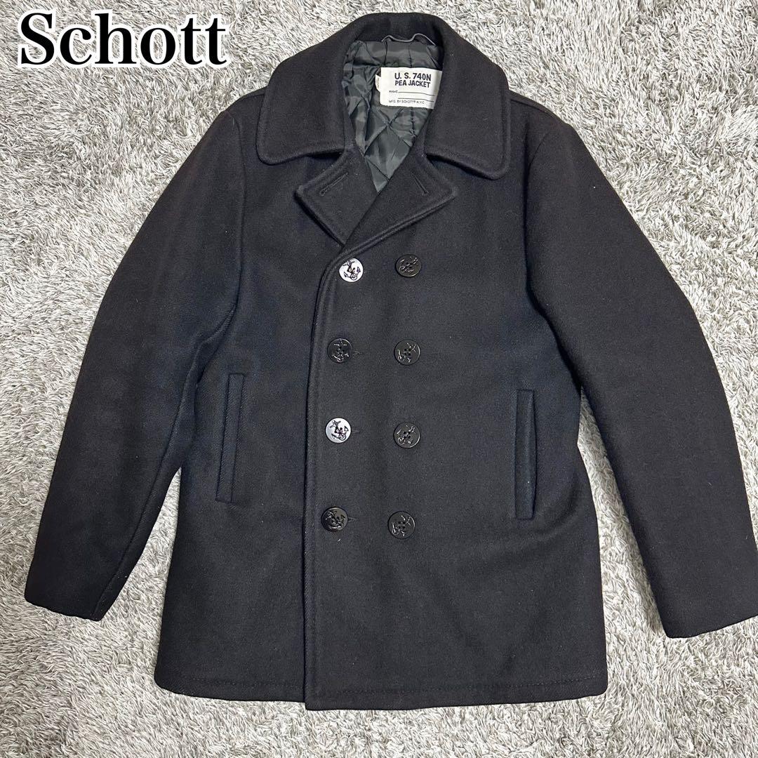ショット ピーコート キルティング ダブル　U.S.740N L USA ウール