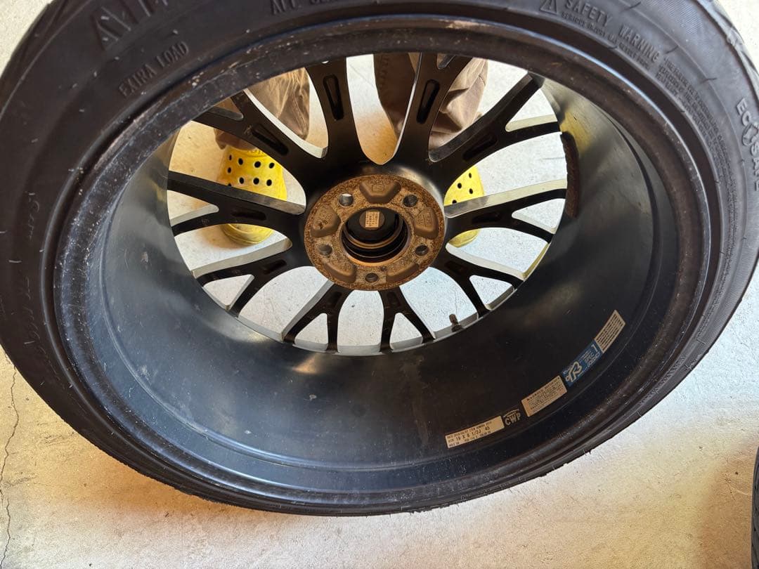 送料無料。Rays ホムラ　19インチ ホイールセット　8.5j ＋45