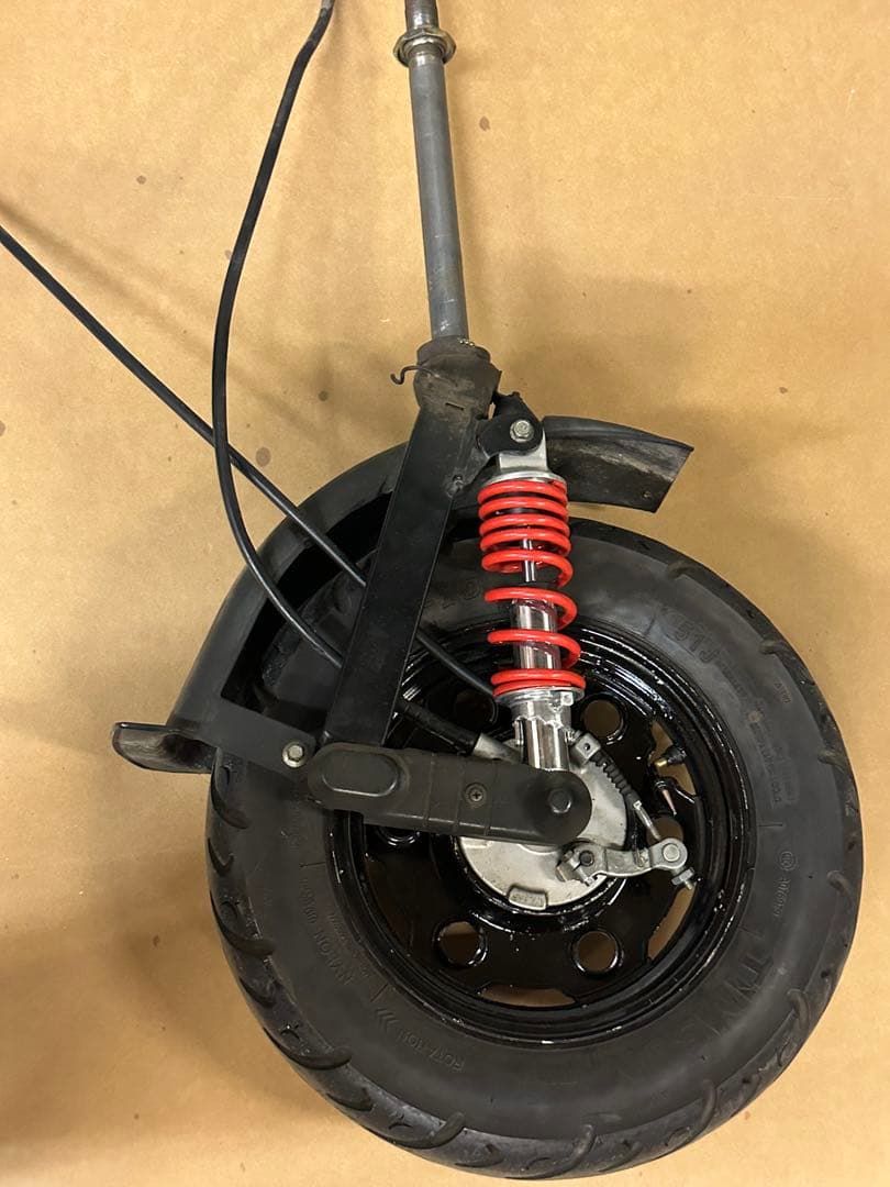 ジャイロx 2st 社外フロントショック&タイヤ&フロントフォーク 一式