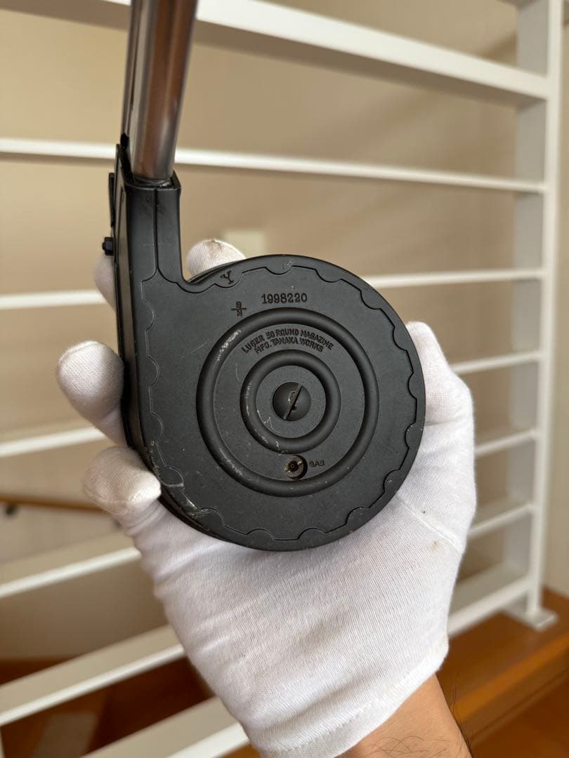 マルシン ゴールド ルガー P08 スネイルマガジン付き モデルガン タナカ