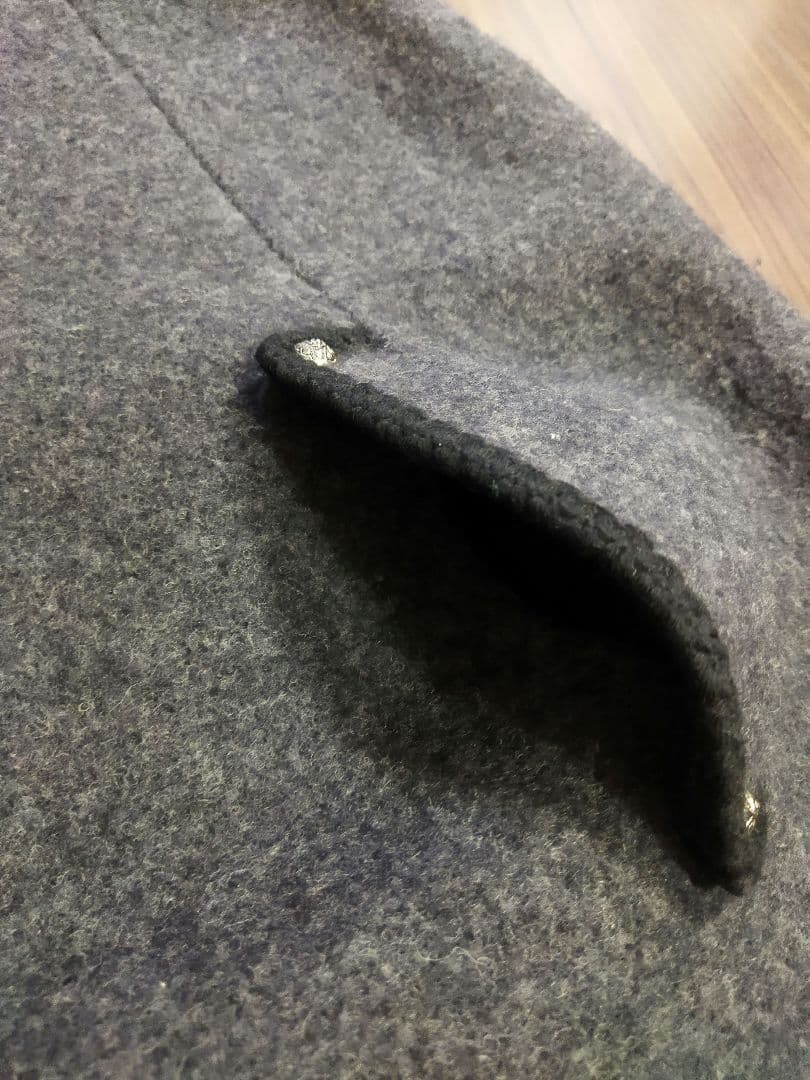 希少♪オーストリア製 ヴィンテージ ケープコート シルバーボタン 70年