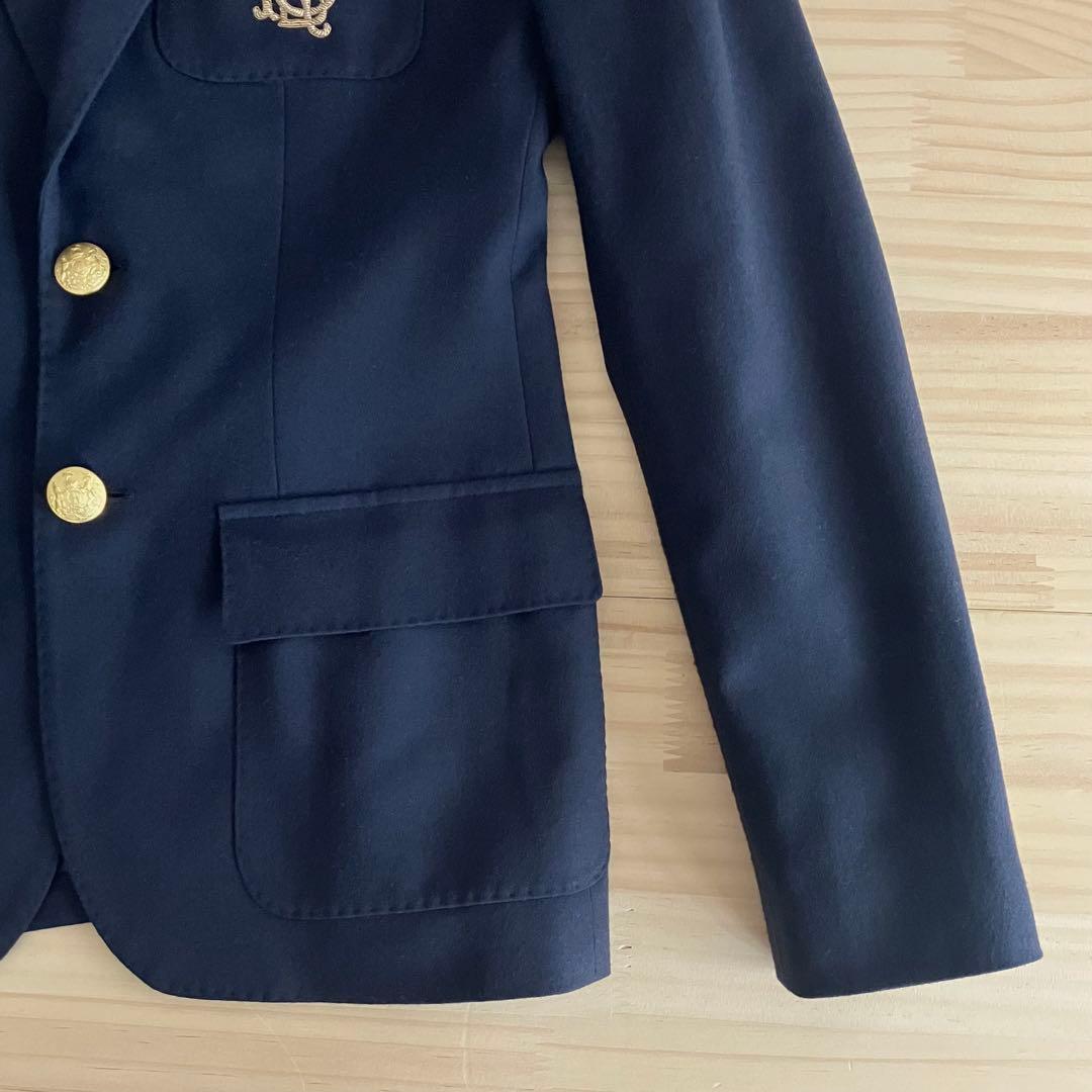 美品 イタリア製 ラルフローレン ウール ジャケット エンブレム ブレザー 2