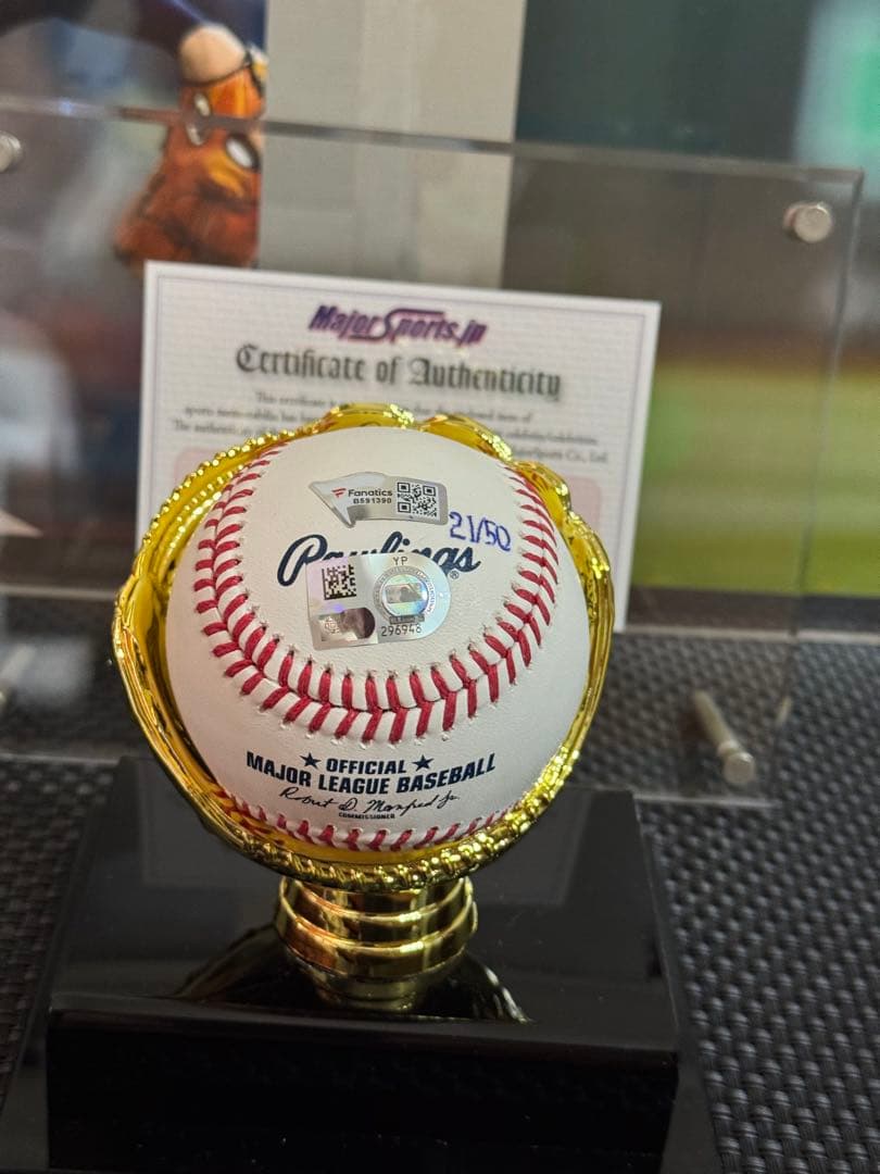 【NIFTY】大谷翔平 直筆サインボール MLB公式&Fanatics