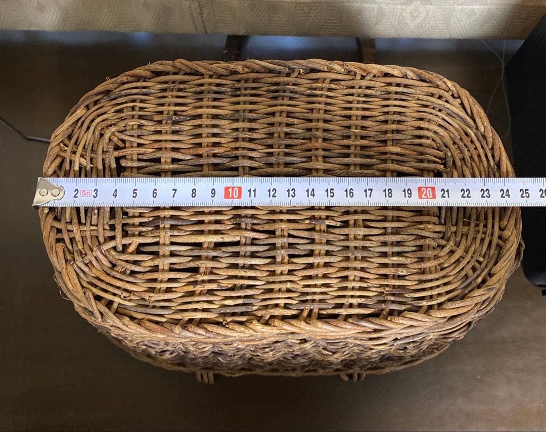 美品　国産　あけび　かごバック