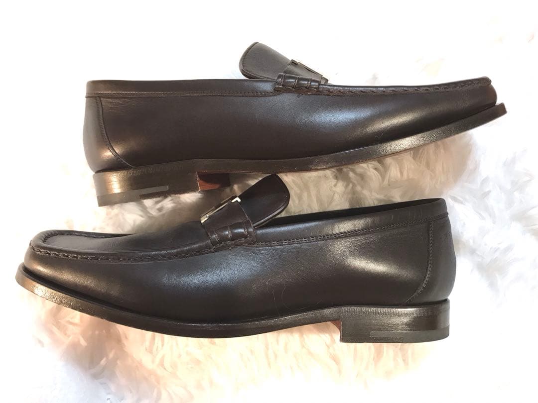 再値下げ❗️エルメス　メンズ　ローファー　コンスタンス　ダークブラウン　40サイズ