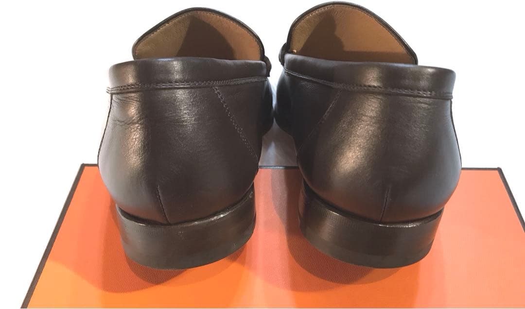 再値下げ❗️エルメス　メンズ　ローファー　コンスタンス　ダークブラウン　40サイズ