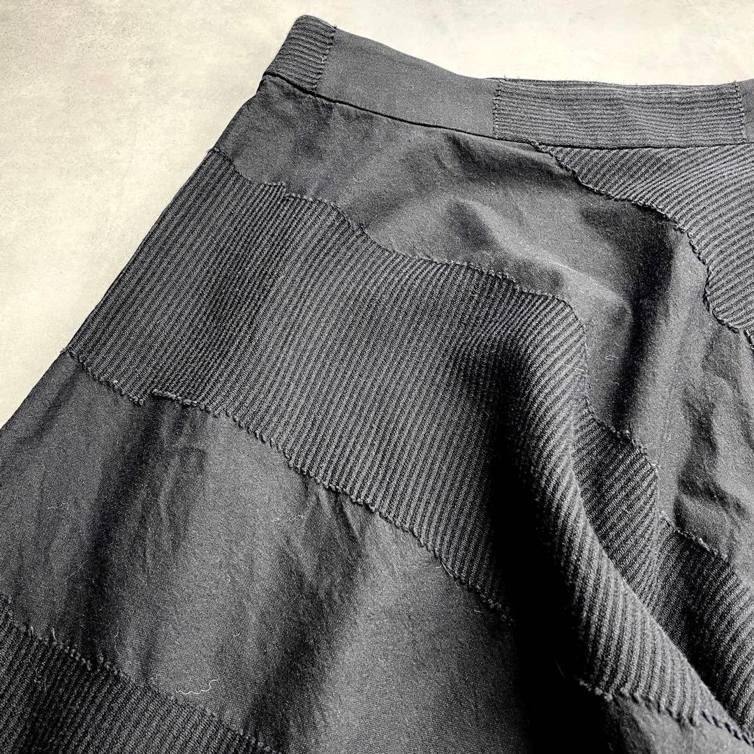 美品 HAAT ISSEY MIYAKE サルエルパンツ ブラック 織柄