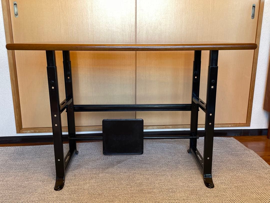 【メンテナンス済み】希少 アメリカ製 SINGER社製 ミシンテーブル デスク