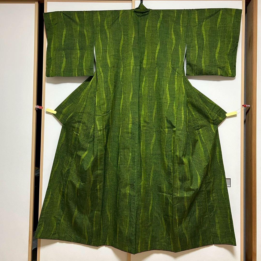 く*ん様 モ43 未使用近い　美品　袷　紬　ぜんまい紬系　色紬　小紋　フルセット