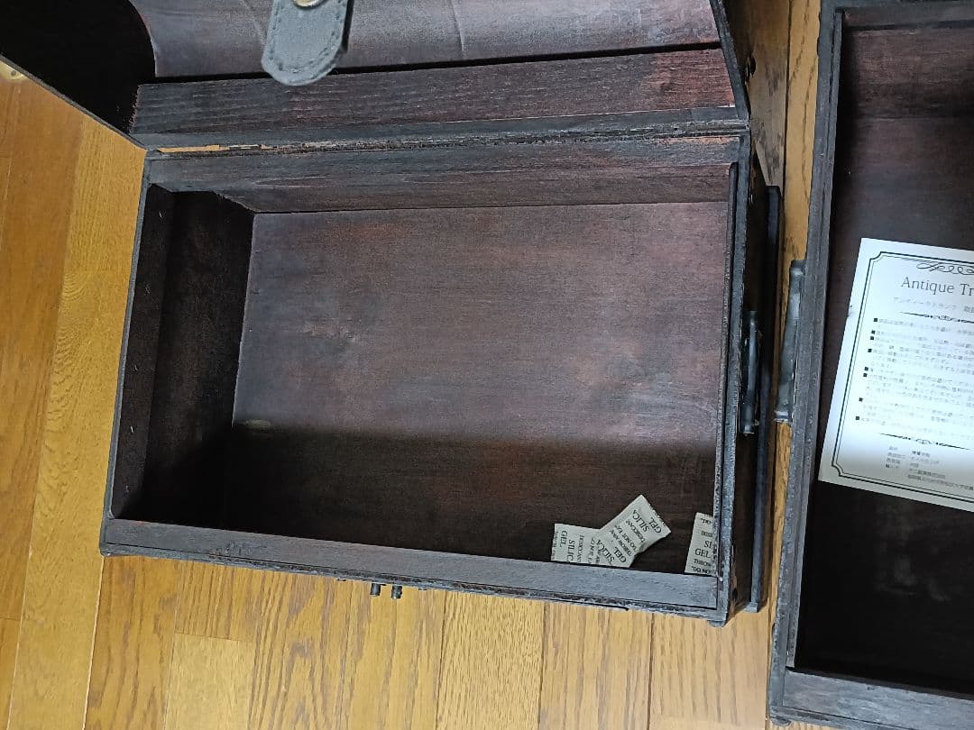 アンティーク 木製木箱 2個セット 大小