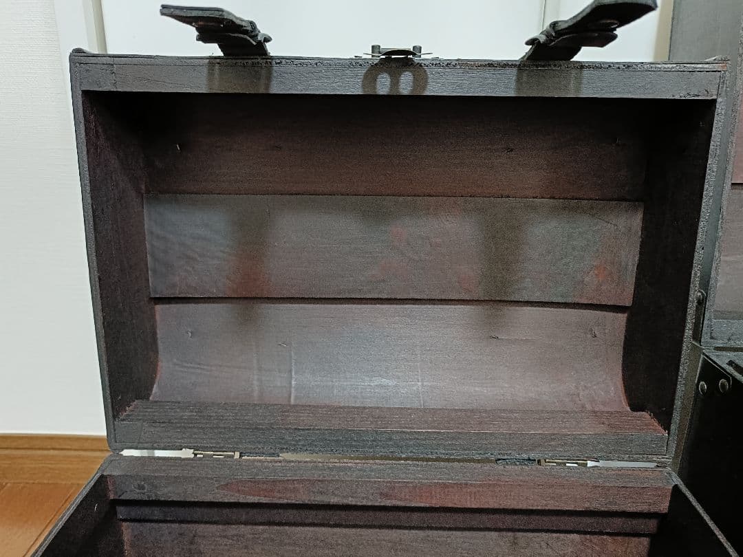 アンティーク 木製木箱 2個セット 大小