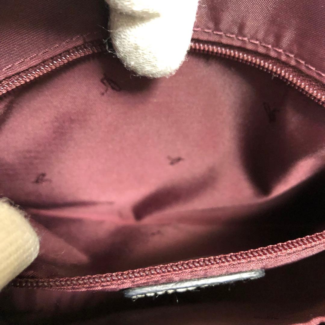 アニエスベー ショルダーバッグ ステッチ レザー ブラック