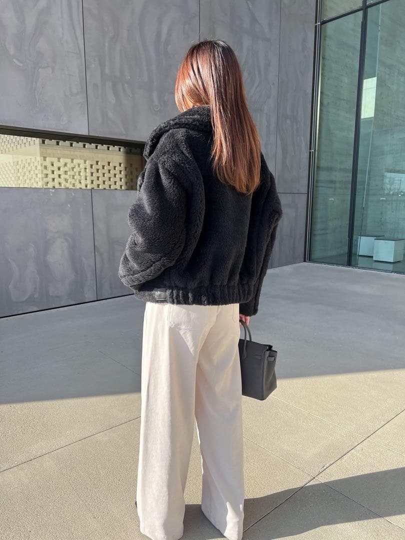 新型最新作❗️ベアクロップドコート アルパカ素材 MaxMaraお好きな方