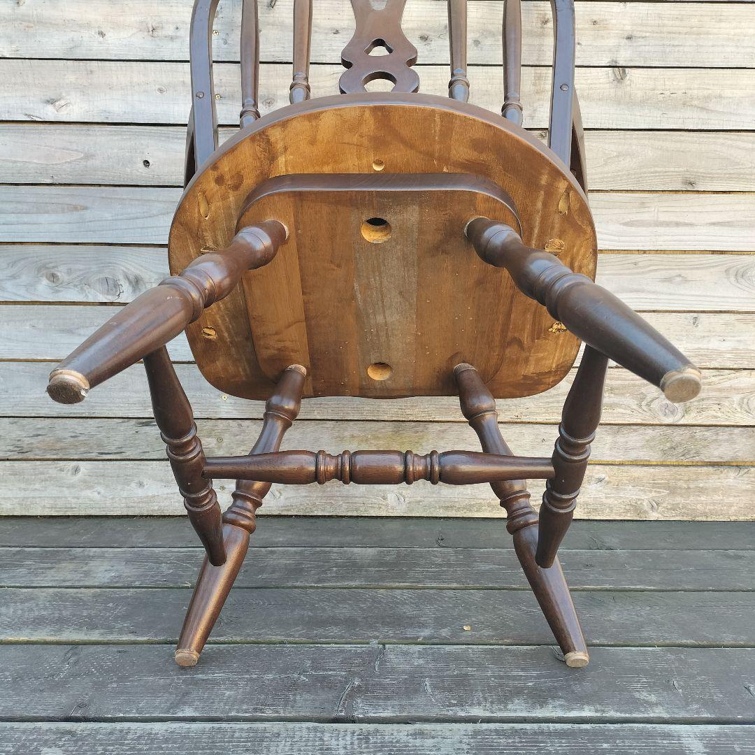 M♦年始Sale東名 ヴィンテージ　回転式　ウインザーチェア　アームチェア