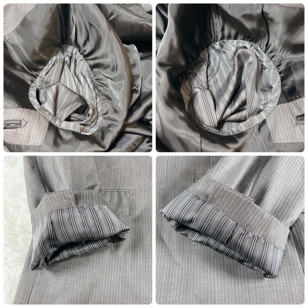 美品 バーバリーブラックレーベル グレー スーツ セットアップ 38R 日本製