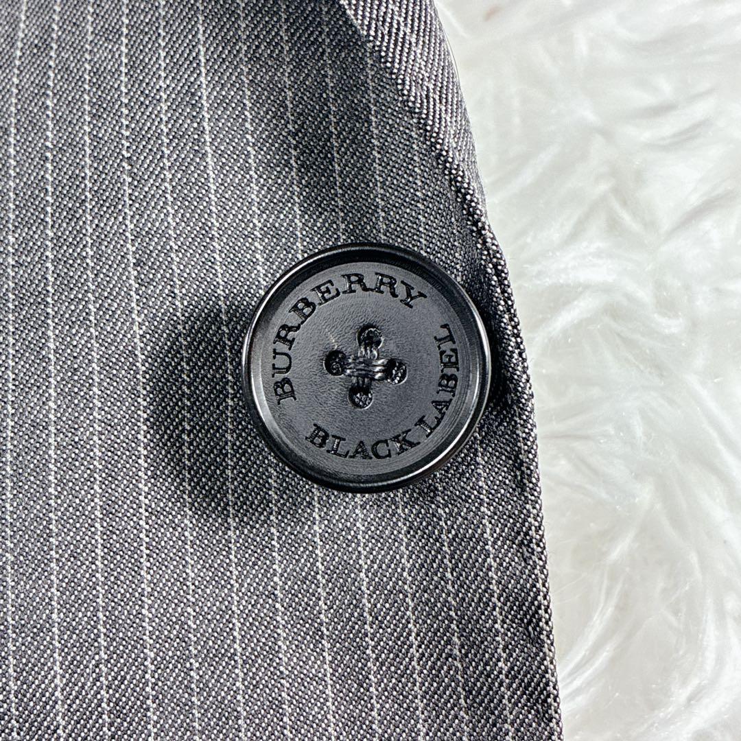 美品 バーバリーブラックレーベル グレー スーツ セットアップ 38R 日本製