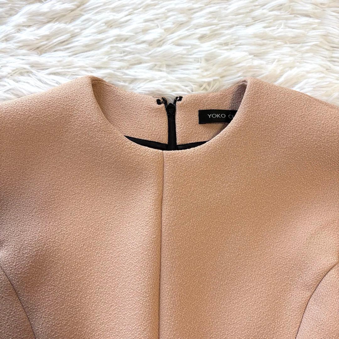 LilyM✨ヨーコチャン フレンチスリーブ 膝丈ワンピース ドレス