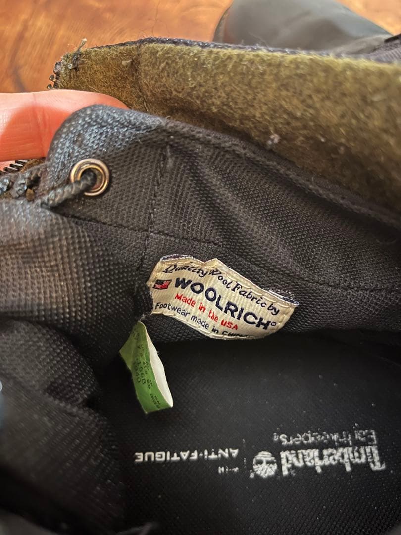 Timberland × WOOLRICHジッパーブーツ　26cm ブラック