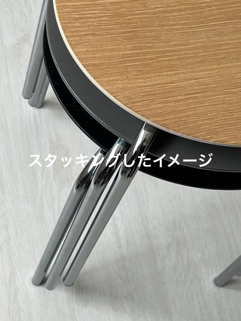 Ferm Living Herman Stoolホワイトオイルドオーク/クローム
