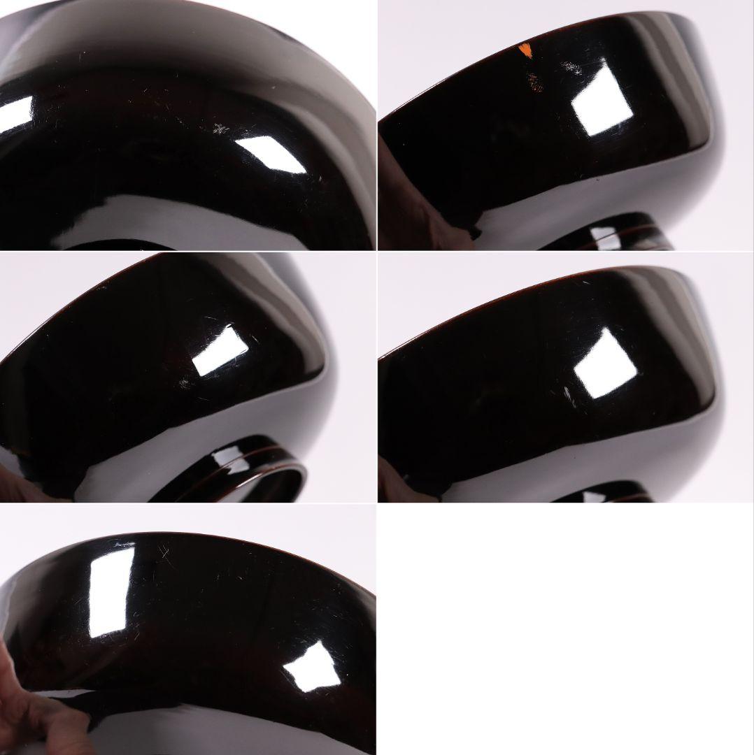 CL37 輪島塗 諫鼓鶏金蒔絵 黒塗椀 五客 木製漆器 鶏 太鼓 草花