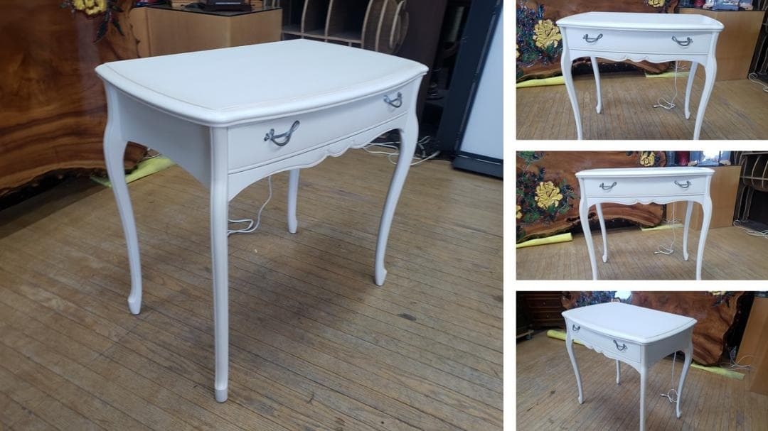 L32　美品　松永工房 コンセント付き 猫脚　 フレンチ コンソールデスク