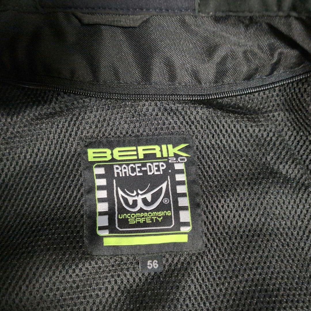 新品　ベリック　パンチング　レザージャケット　56サイズ　黒／白／赤　BERIK