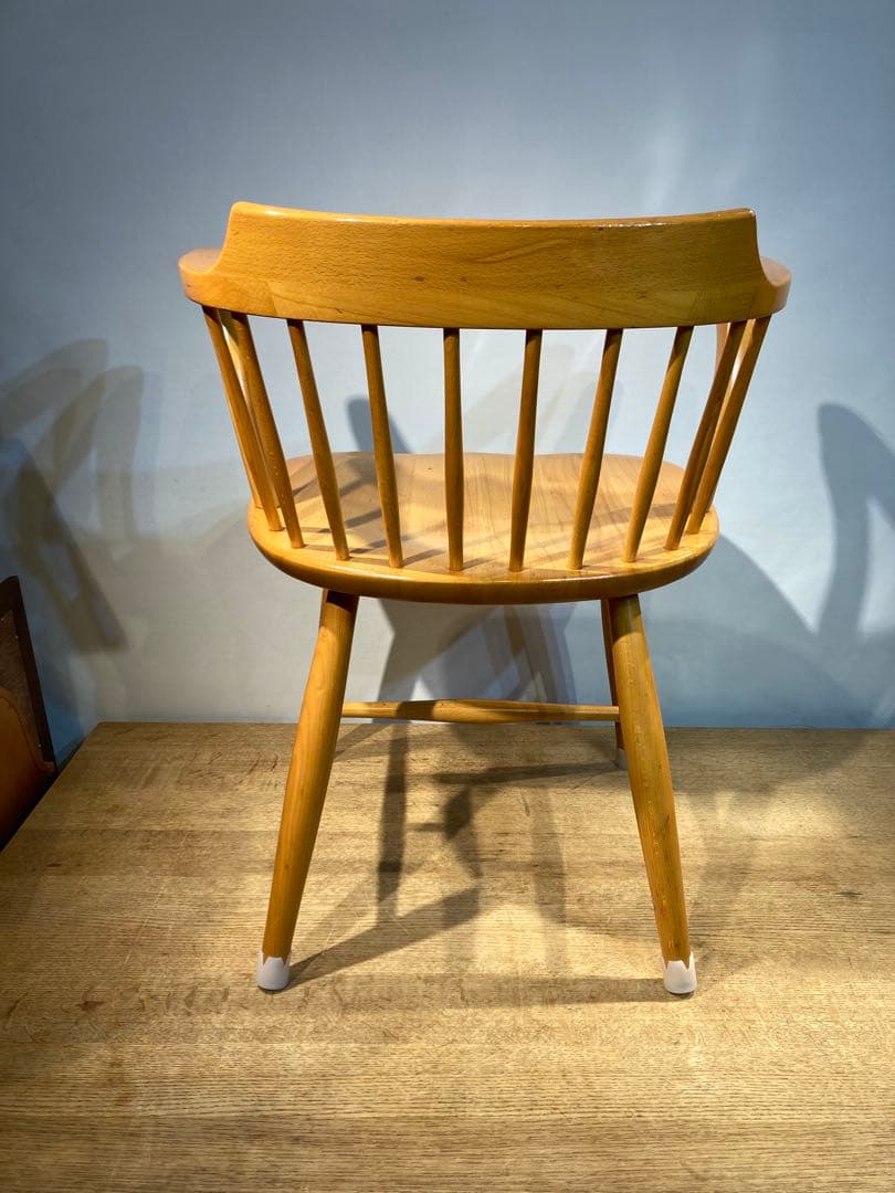 画像83枚 キツツキ ダイニングチェア リペア有 ナチュラル 昭和56年 アーム
