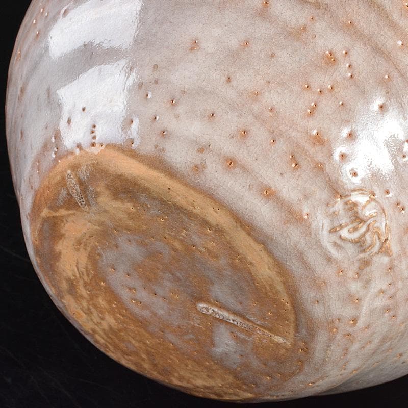 茶道具　印南窯　井上方竹造　瓢箪　水指　共布　堀内宗完極め箱　M R6801