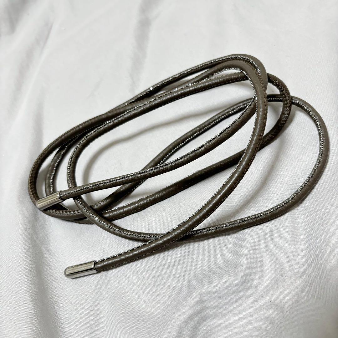 PESERICO ペゼリコ　ウールコットンジャージーニットベルト付きワンピース