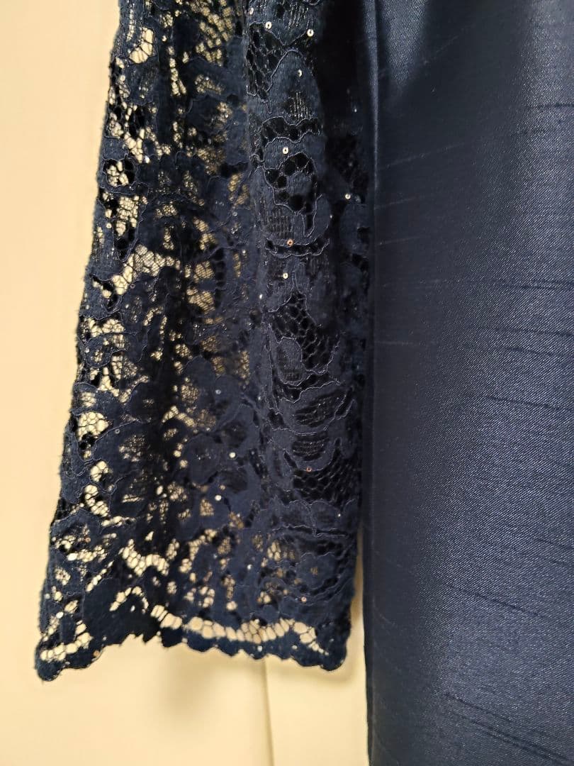 東京ソワール Yukikokimijimaパーティードレス13号　ネイビー